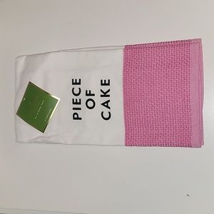 Nwt Kate Spade "all in good taste" piece of cake single kitchen towel, w…